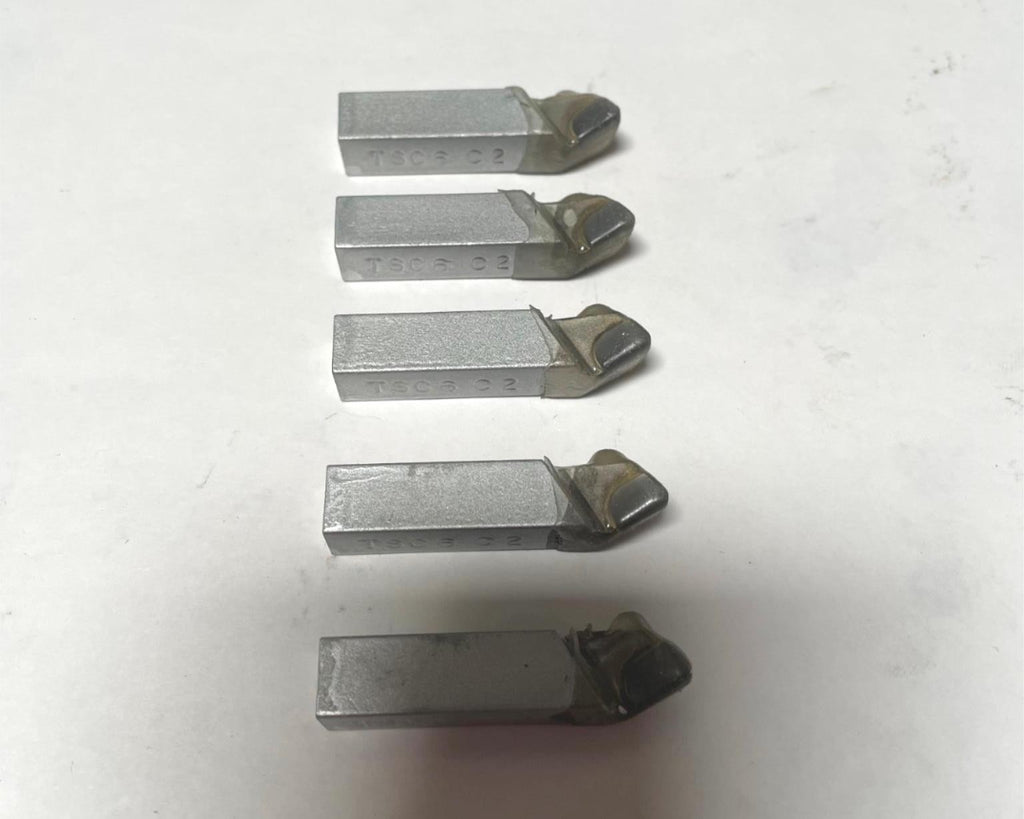 ACT Brazed Tipped Carbide Lathe Tool Bit 3/8" Shank TSC-6 C2 USA Made Lot of 5