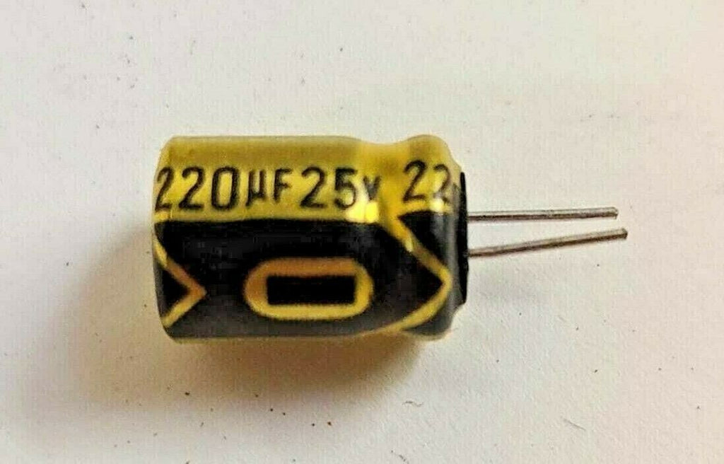 New Lot of 100Pcs OECI Radial Type Electrolytic Capacitors 220uF 25V Q493L