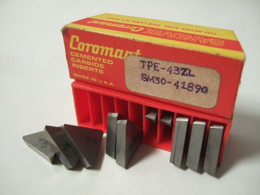 10 Pcs SANDVIK Coromant TPE 43ZL SM30 Carbide Inserts Lathe Mill Turning New
