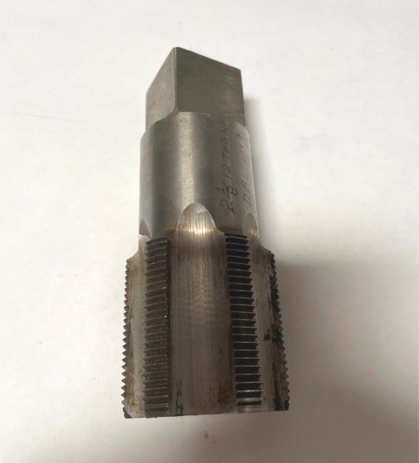 HS Pipe Tap 2-1/8 12 THD NF DBL HSS Thread Taper Machinist Tool USA Made