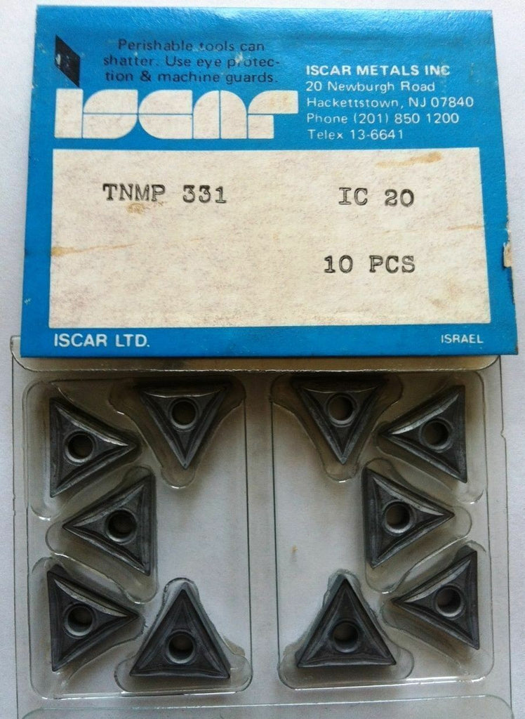 ISCAR TNMP 331 IC 20 Carbide Inserts 10 Pcs NEW Turning Milling Tools Lathe