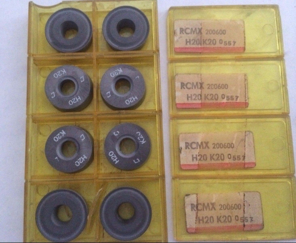 SANDVIK Coromant RCMX 200600 H20 K20 0557 Lathe Carbide Inserts 8 Pcs Tools New