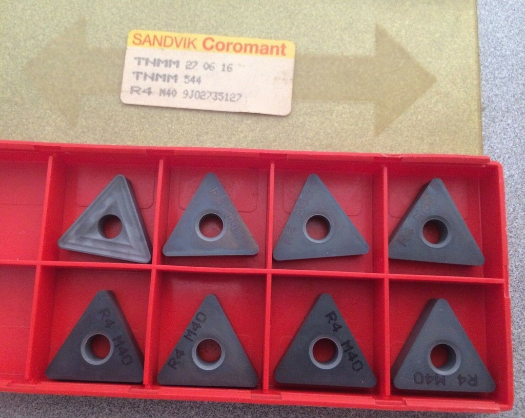 SANDVIK Coromant TNMM 544 R4 M40 27 06 16 Lathe Carbide Inserts 8 Pcs New Tools