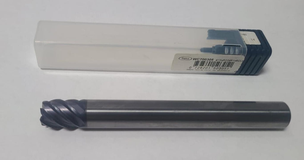 Fraisa SOLID CARBIDE 16 x R22 x R1 x 6CL x 160 END MILL 6 FLUTE TOOL BIT New