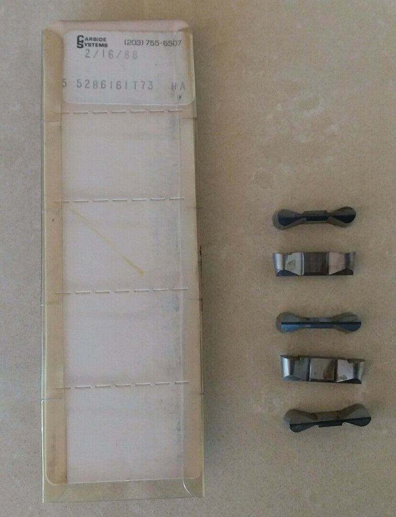 Carbide Systems 5pcs 52B6161T73 HA Carbide Inserts Grooving