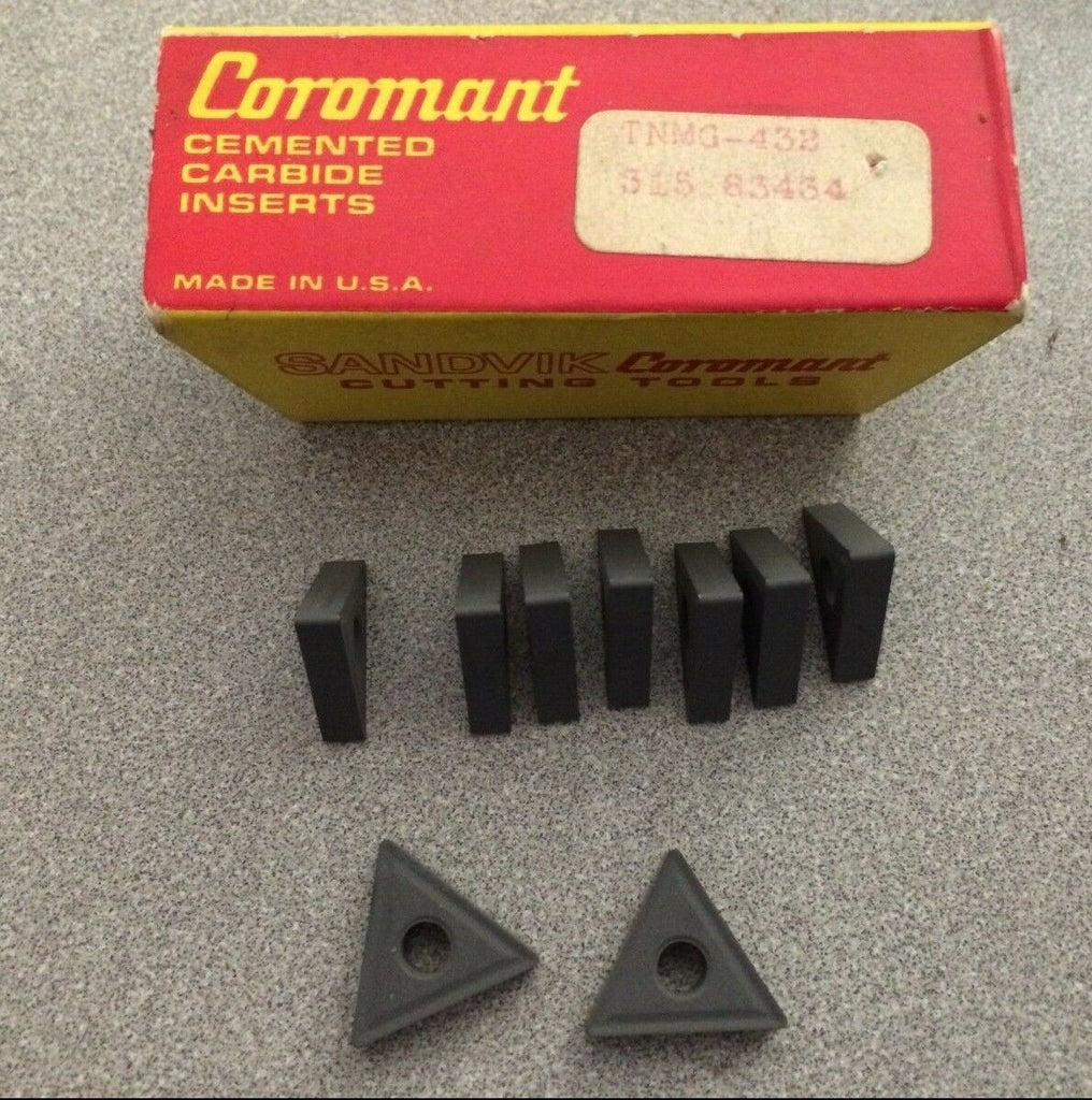 SANDVIK Coromant Cemented TNMG 432 315 83434 Lathe Carbide Inserts 9 Pcs New