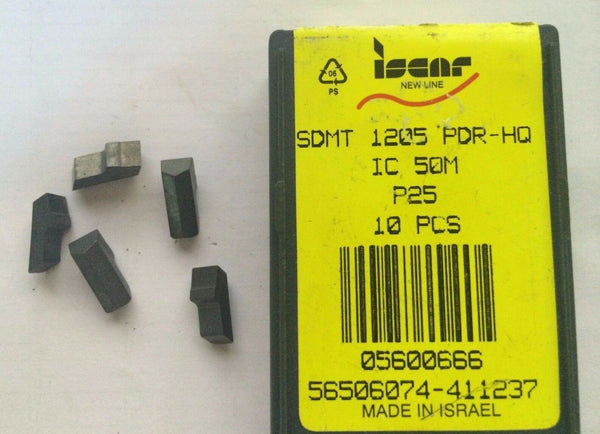 5 Pcs ISCAR SDMT 1205 PDR-HQ IC 50M P25 Carbide Inserts Mill Lathe New Tools