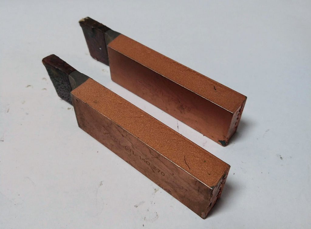 ACT Brazed Tipped Carbide Lathe Tool Bit 3/4" x 1" CTL 140 370 USA Made Lot of 2