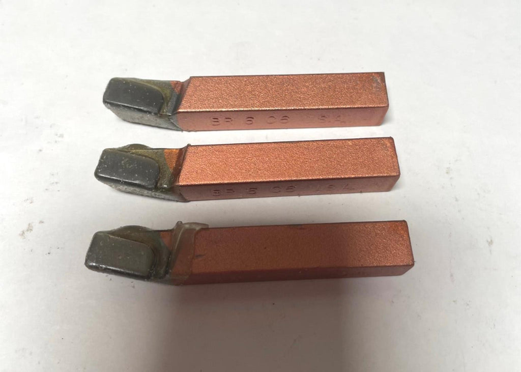 ACT Brazed Tipped Carbide Lathe Tool Bit 3/8" BR 6 C6 USA Made Lot of 3