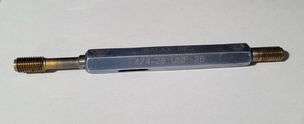 1/4-28 UNF 2B GO & NO GO Thread Plug Gage GO P.D. .2268 & NOGO PD .2311