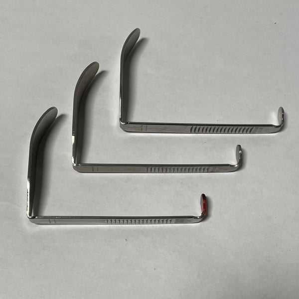 Lot of 3 Mcivor USA 4 Davis Blade Mouth Gag Medical Dental Stainless Tool