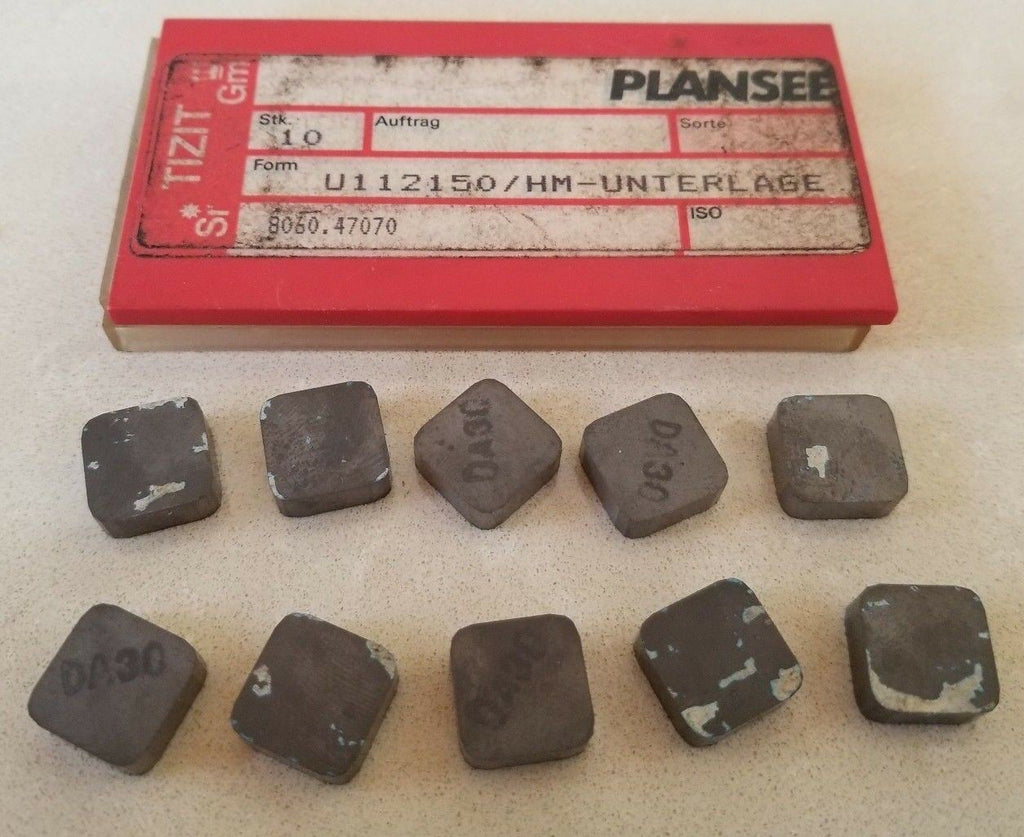 10 Pcs Plansee U112150 HM- UNTERLAGE 8060.47070 Lathe Mill Carbide Inserts Tools