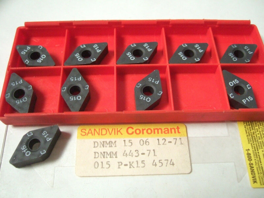 SANDVIK Coromant DNMM 443 71 015 P-K15 Lathe Carbide Inserts 10 Pcs New
