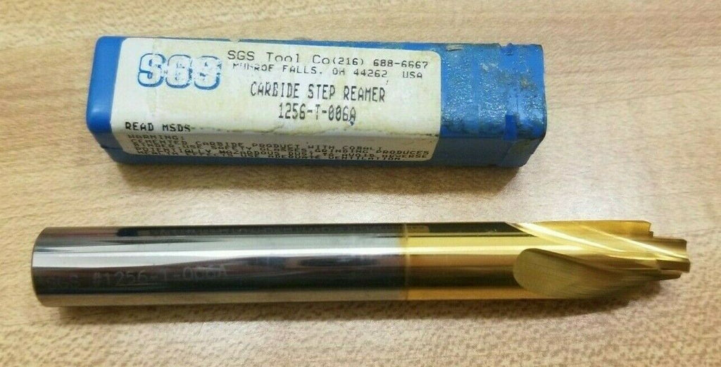 SGS Tool Company Solid Carbide Step Reamer Drill 1256-T-006A