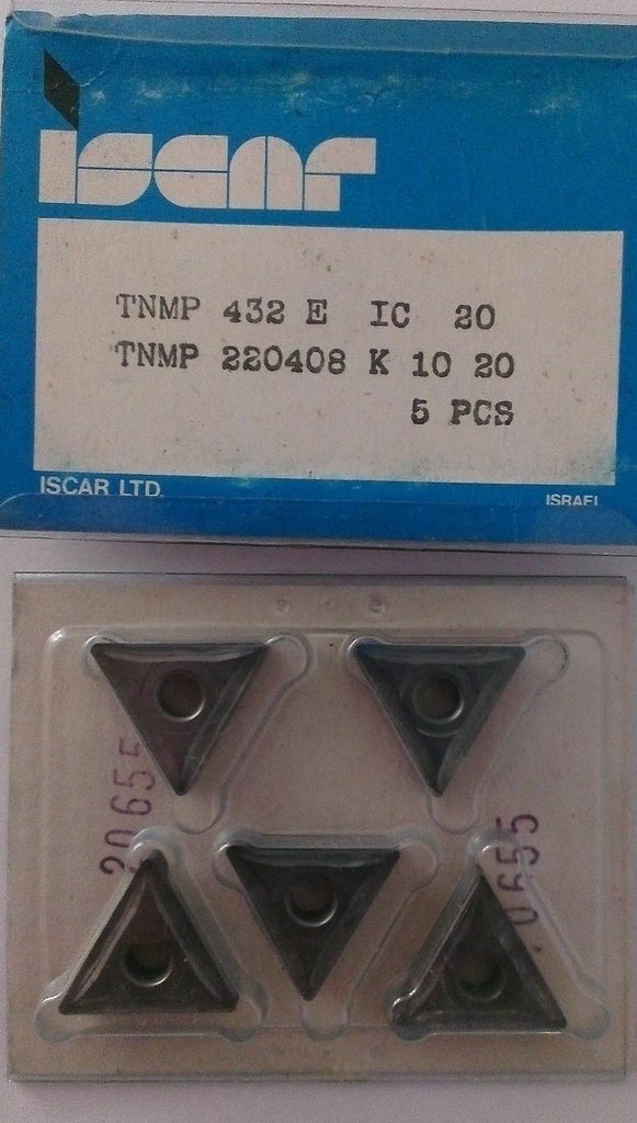 ISCAR TNMP 432 E IC 20 K 10 20 Carbide Inserts 5Pcs Lathe Turning New Mill Tools