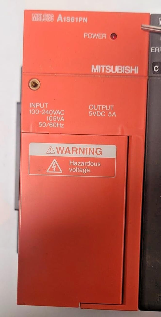 A1S61PN MITSUBISHI A1S61PN POWER SUPPLY MODULE INPUT: 100-240 VAC 50/60 HZ OUTPU