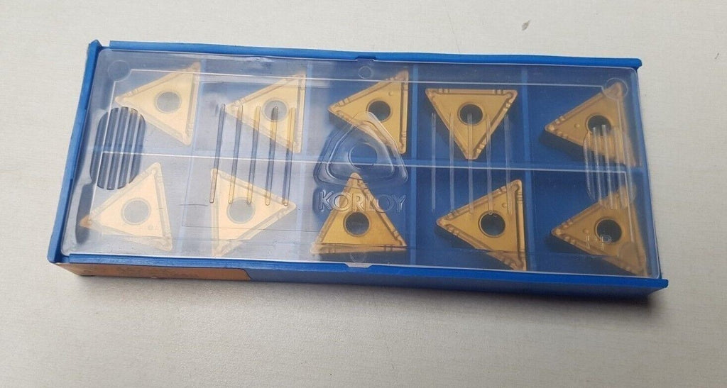 KORLOY TNMG 442-HC NC310 99-57048 Carbide Inserts Lathe Mill Tools Gold 10 Pcs
