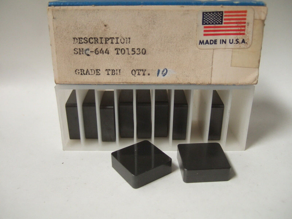 SNC 644 T01530 GRADE TBH Lathe Mill Carbide Inserts 10 Pcs New Tools