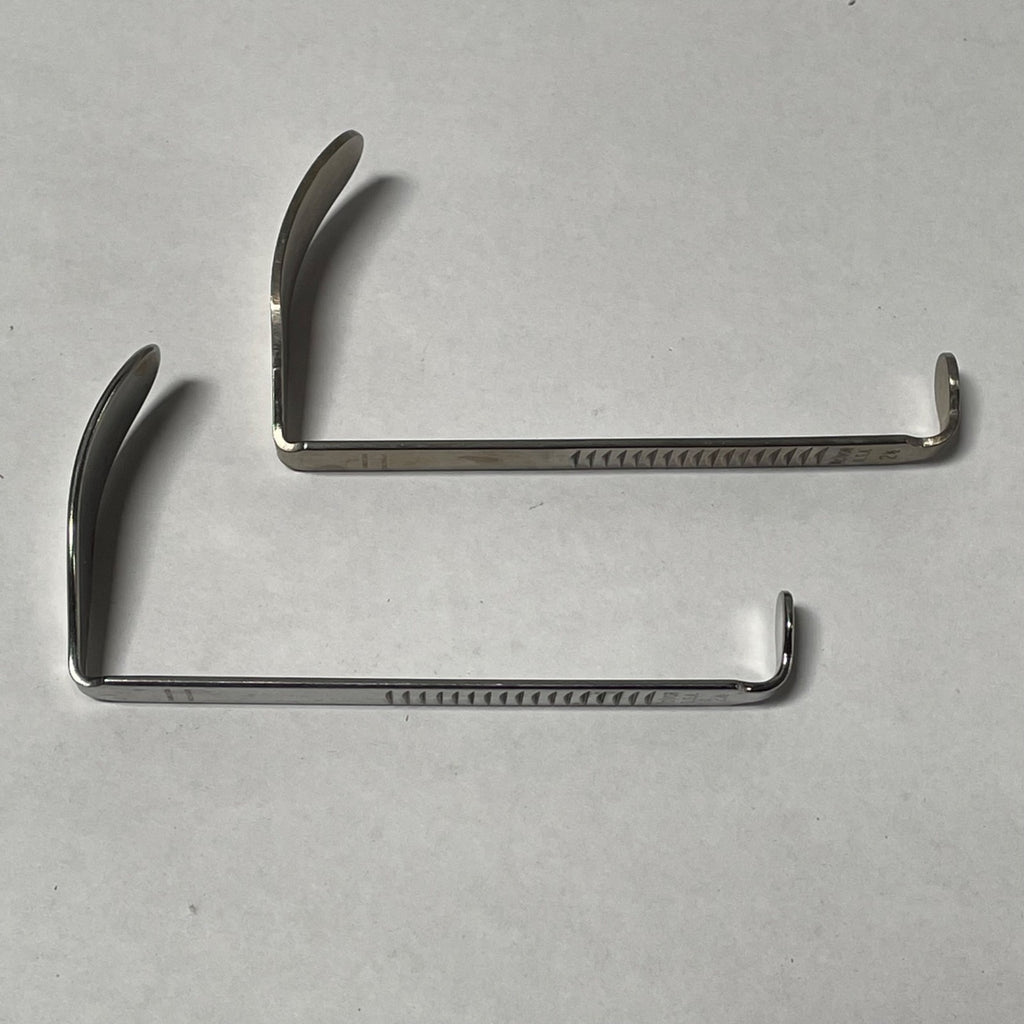 Lot of 2 Mcivor USA 2 1/2 Davis Blade Mouth Gag Medical Dental Stainless Tool