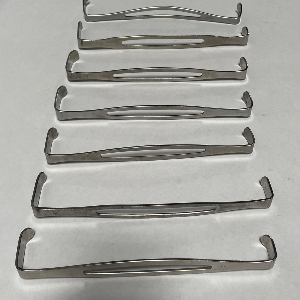 Lot of 7 Various Medical Retractor Stainless Vet Surgery Double End US Army