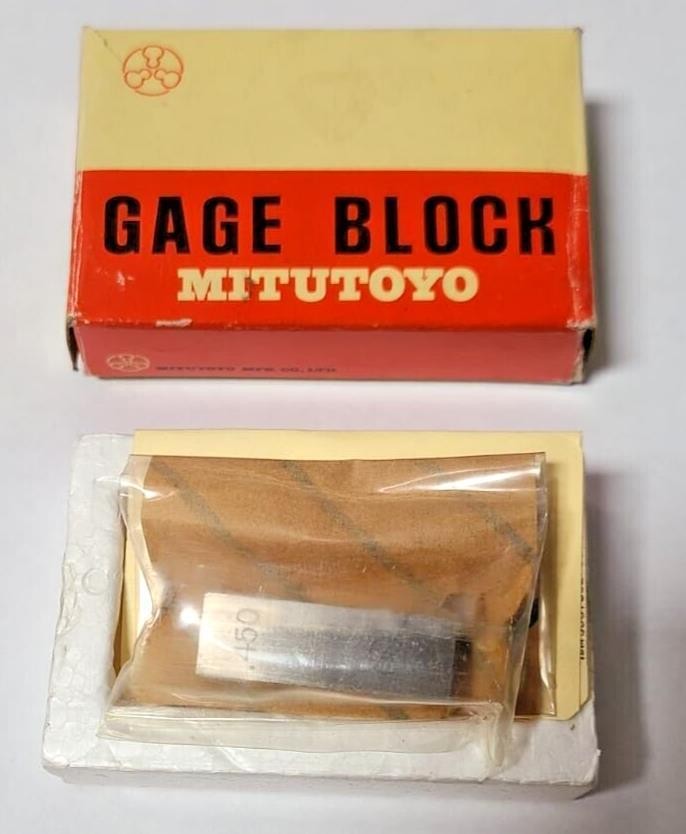 Mitutoyo Brand New 611214-23 .45 GRD2 GAGE BLOCK