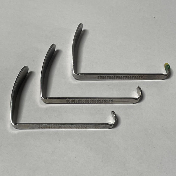 Lot of 3 Lawton Stainless 2 Davis Mouth Gag Medical Dental Surgery Tool