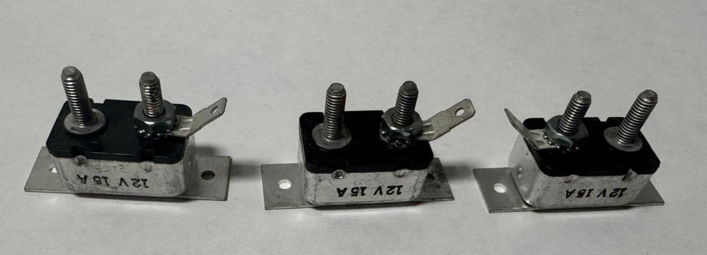 15 AMP AUTOMOTIVE AUTO RESET CIRCUIT BREAKER ELECTRIC POWER SWITCH 12V 15A