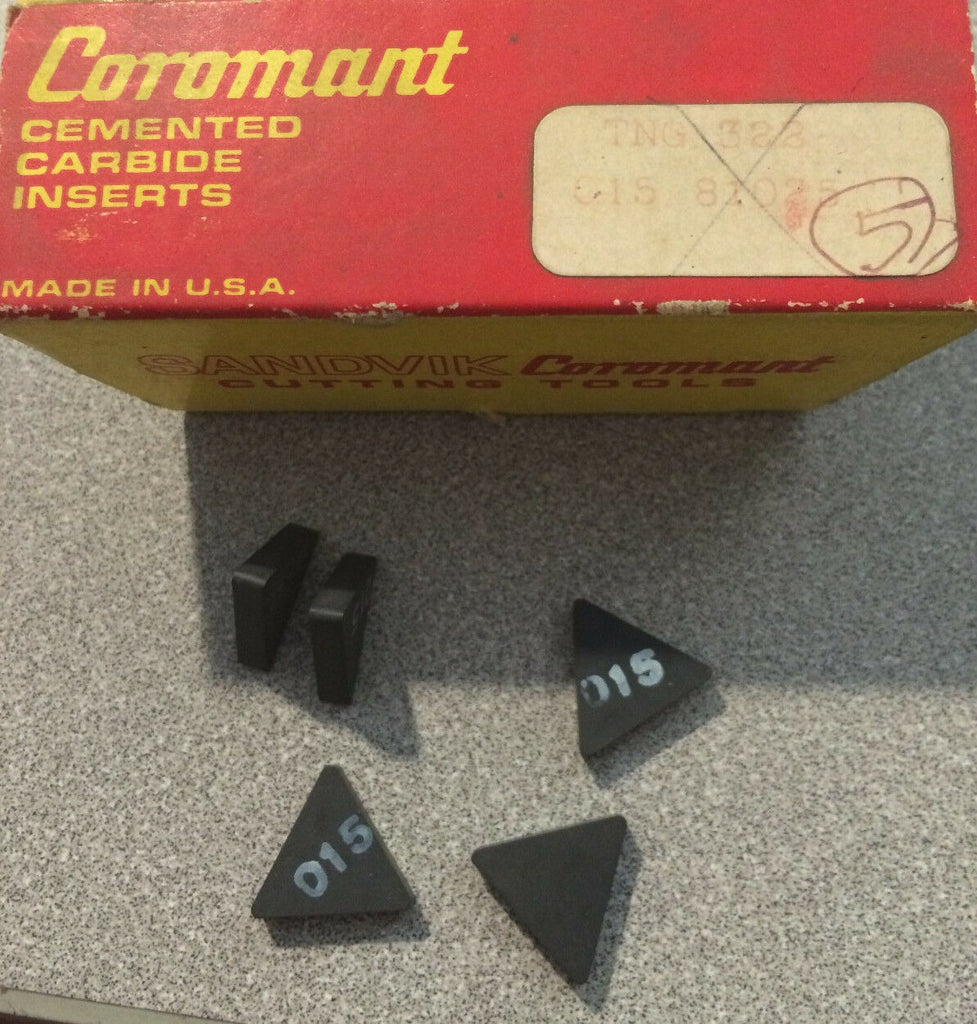 SANDVIK Coromant TNG 323 015 81025 Lathe Carbide Inserts 5 Pcs New Tools