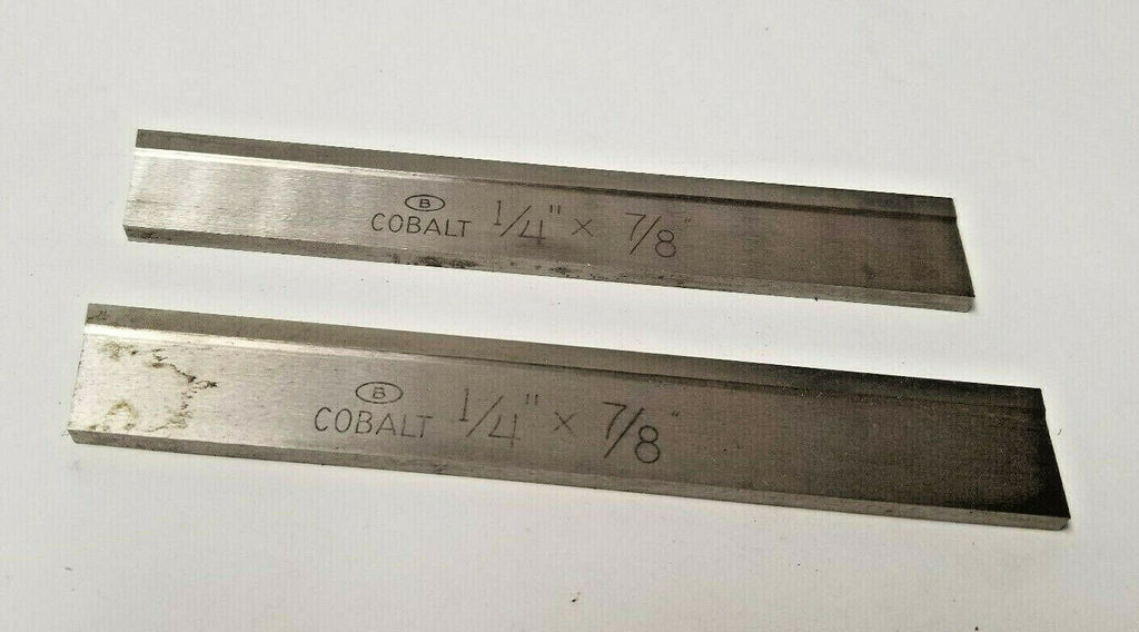 2 New 1/4 x 7/8 x 6" Square Lathe Tool Cutting HSS Blank Bit COBALT BESLY USA
