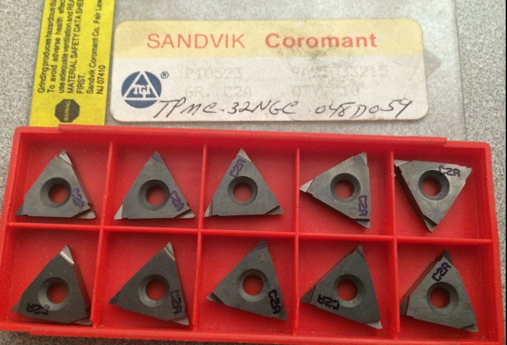 SANDVIK Coromant TPMC 32 NGC C2A P10523 Lathe Carbide Inserts Tools 10 Pcs New
