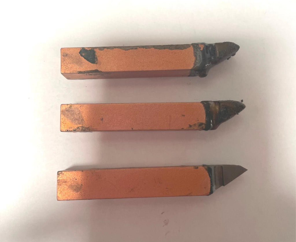 ACT Brazed Tipped Carbide Lathe Tool Bit 3/8" Shank ER-6 370 USA Made Lot of 3