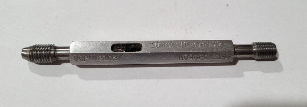 10-32 UNF-2B STI Thread Plug Gage GO & NO GO P.D. .2103 & NOGO PD .2133