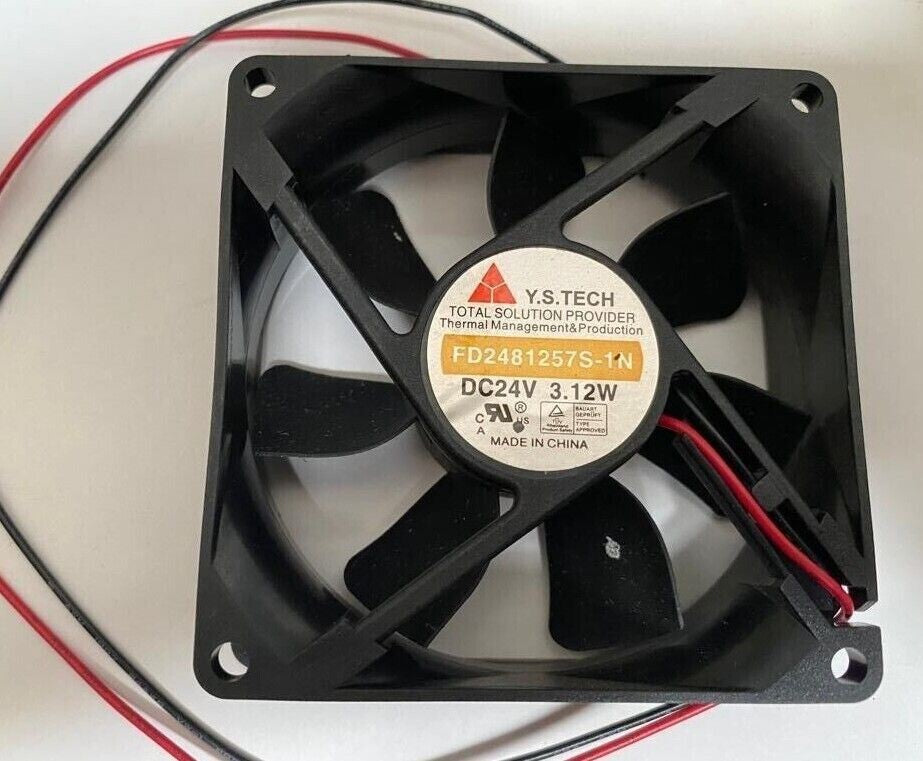 Lot of 2 Y.S.TECH FD2481257S-1N DC24V 3.12W Cooling Fans Free Shipping