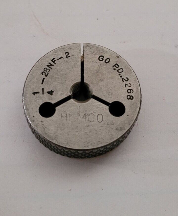 1/4-28NF-2 GO Thread Ring Gage P.D. .2268