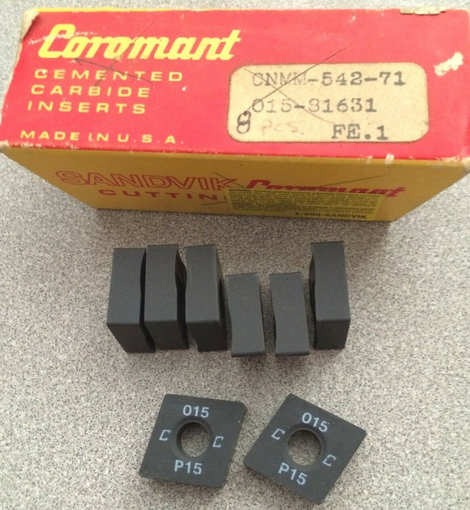 SANDVIK Coromant Cemented CNMM 542-71 015 81631 P15 Lathe Carbide Inserts 8Pcs