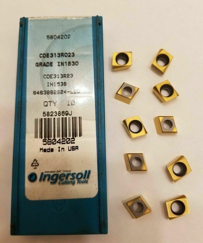 10 Pcs Ingersoll Cutting Tools CDE313R023 IN1530 5804202 Lathe Carbide Inserts