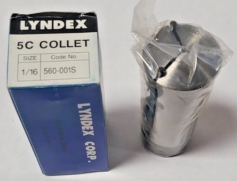 New Lyndex 5C Lathe Mill Collet Size 1/16 CNC Chucker Free Shipping
