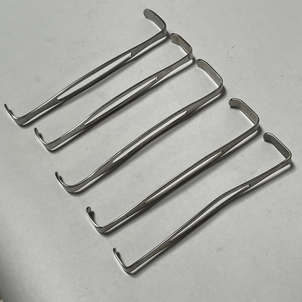 Lot of 5 US Army Retractor Lawton Miltex Sklar Konig Weck Stainless Medical Tool