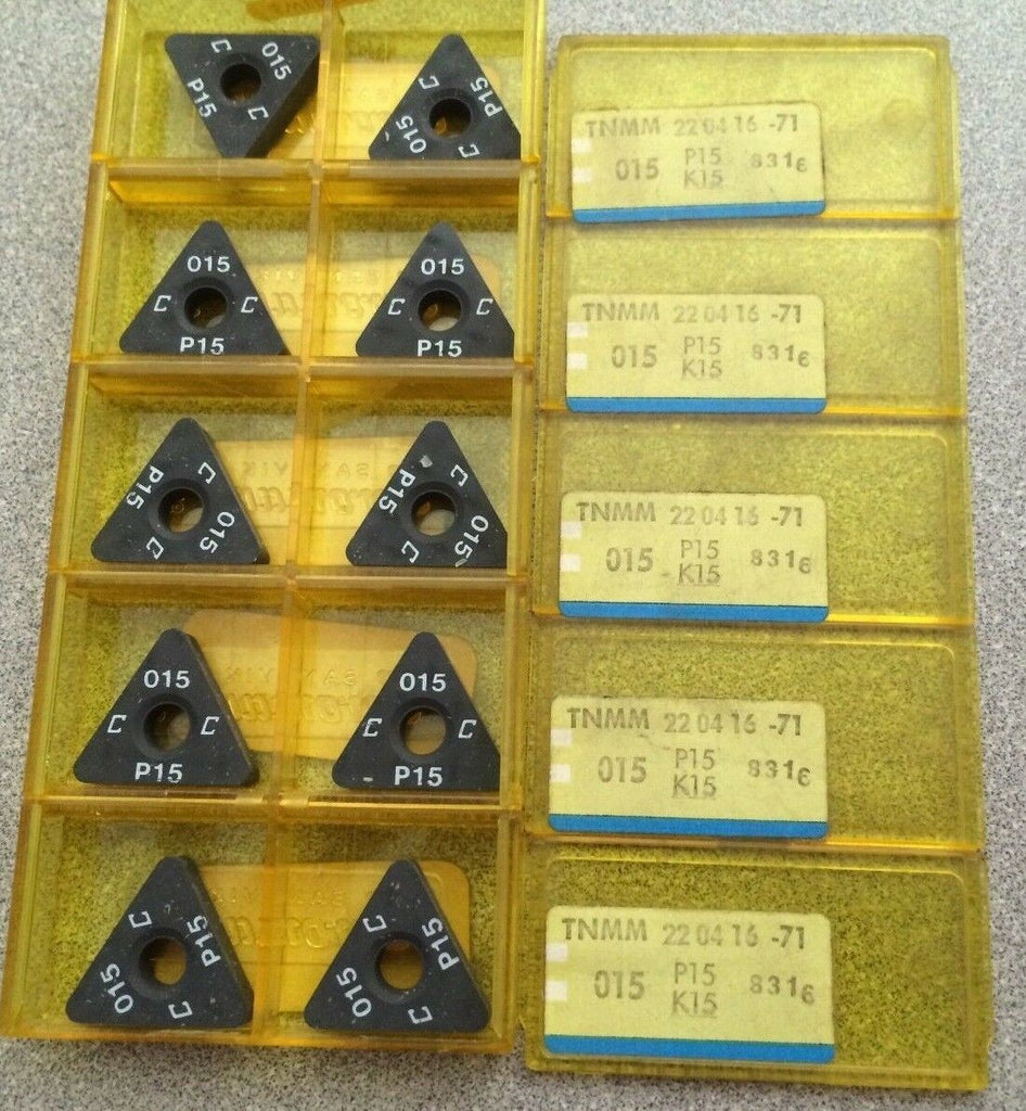 SANDVIK Coromant TNMM 22 04 16 71 015 P15 K15 Lathe Carbide Inserts 10 Pcs 831E