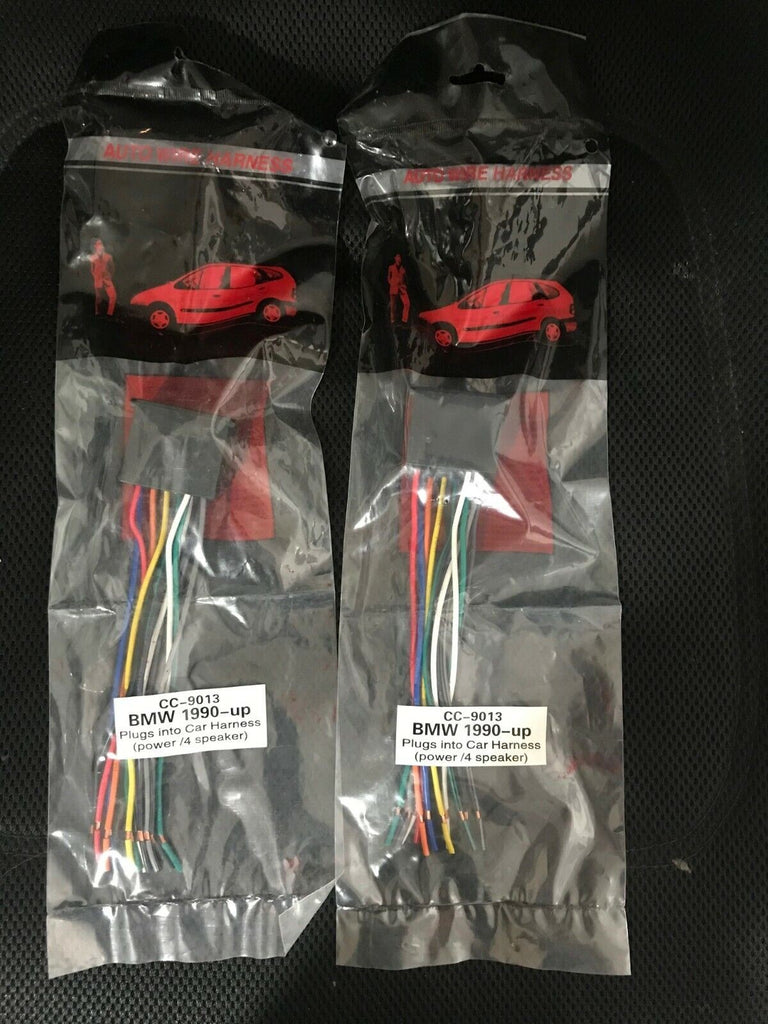 BMW Car Stereo CD Player Wiring Harness Wire Radio Install Plug Auto Lot of 2