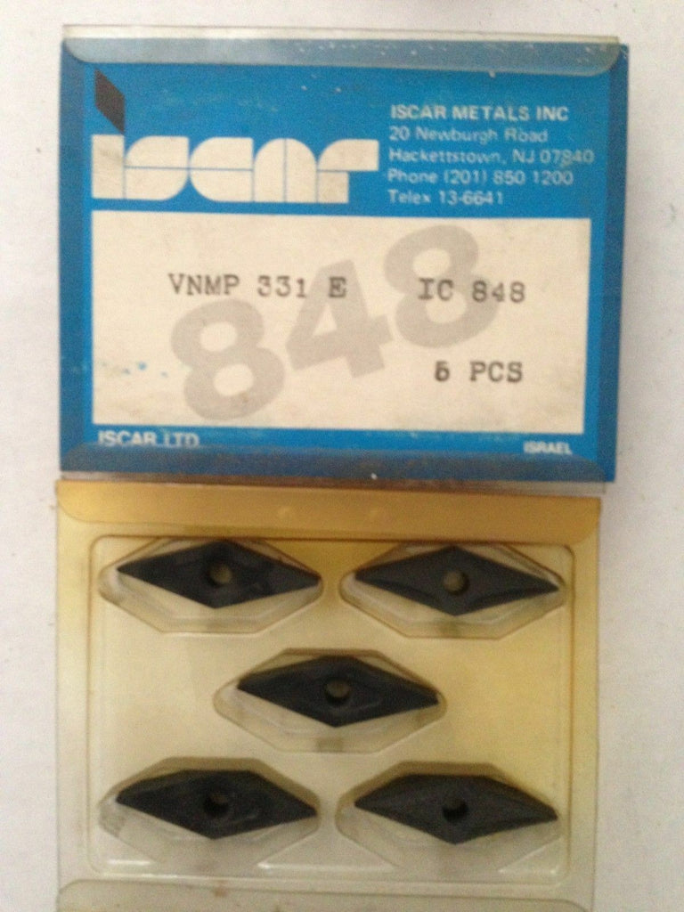 ISCAR VNMP 331 E IC 848 Carbide Inserts 5 Pcs Lathe Tools Mill Tool New