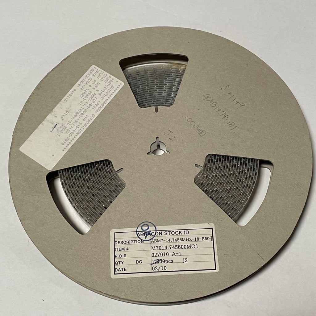 Reel of 500 ABRACON ABM7-14.7456MHz-18-B50-T CRYSTAL 49693-01