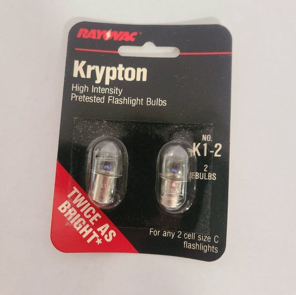 Lot Of 20 Rayovac Krypton Bulbs- Flashlight Bulbs K1-2 New Unopened