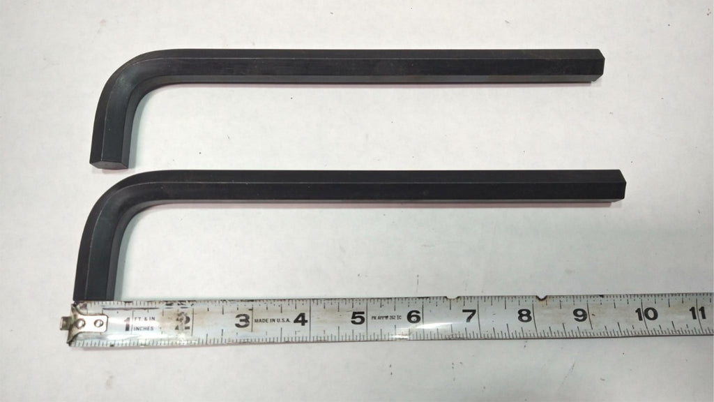 Allen USA 9/16" Long Arm 9-3/4" Hex L-Shape Key Wrench Brand New Lot of 2