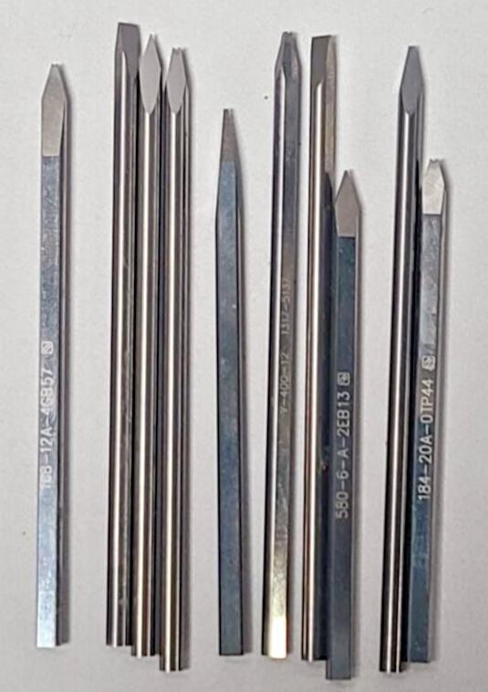 Lot of 10 Solid Carbide 1/8" Engraving Bits Watchmaker Jewelry Lathe Graver CNC