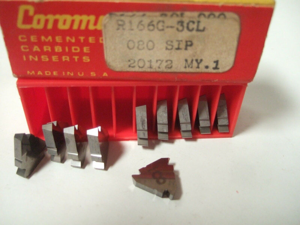 SANDVIK Coromant R166G 3CL 080 SIP 20172 Threading Lathe Carbide Inserts