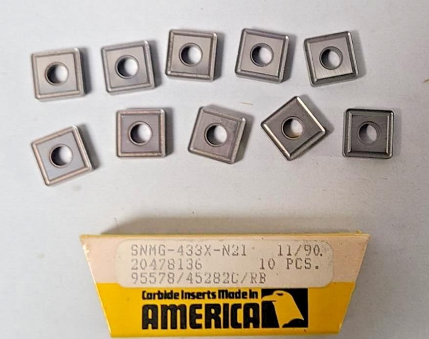 10 Pcs Newcomer SNMG 433X N21 Carbide Inserts Lathe Turning Mill Tools
