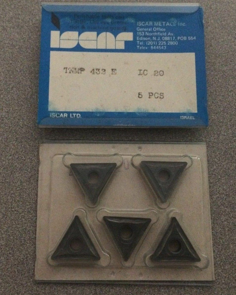 ISCAR TNMP 433 E IC 20 Carbide Inserts 5 Pcs Lathe Tools Mill Tool New