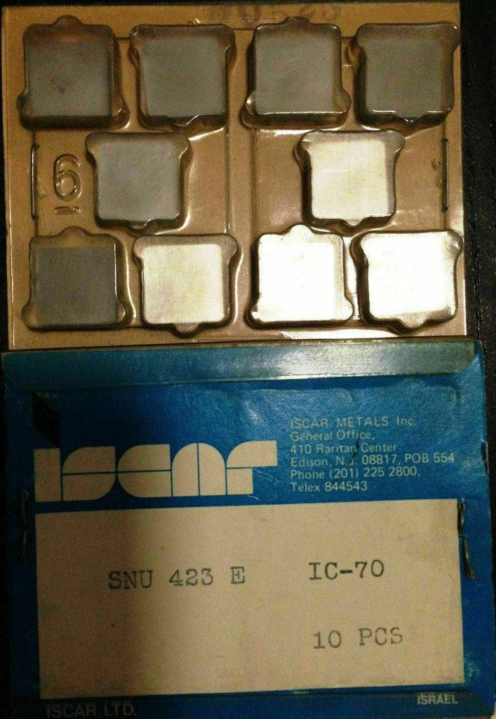 ISCAR SNU 423E IC70 Carbide Inserts 10 Pcs New Lathe Mill Tools