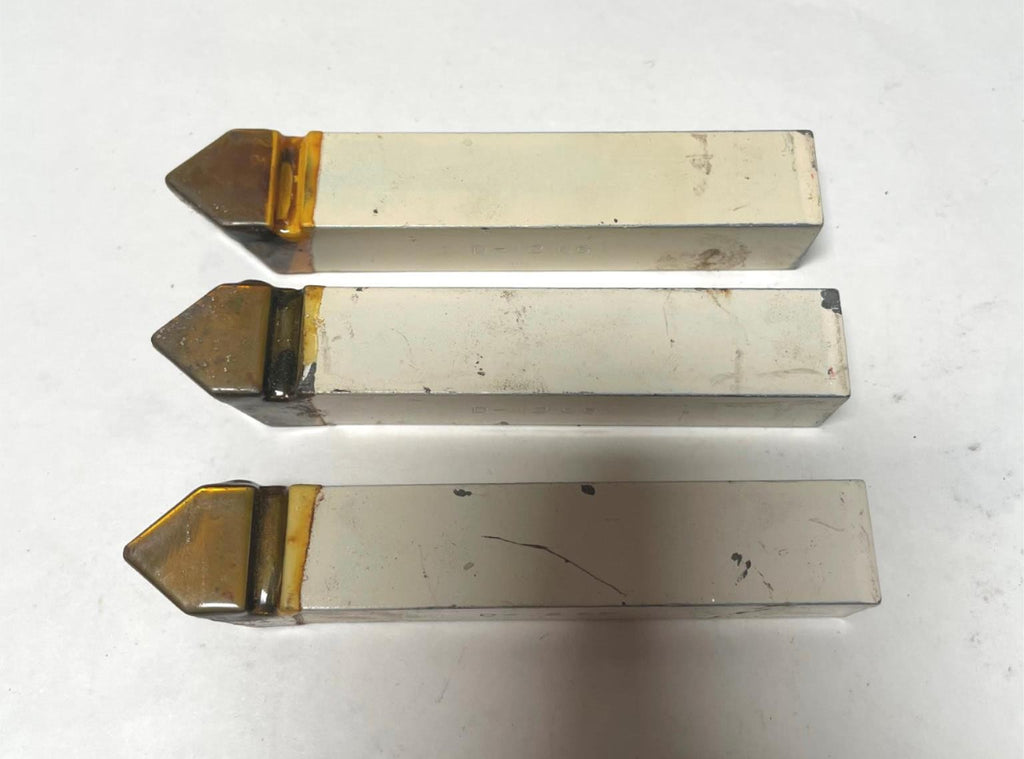 Brazed Tipped Carbide Machinist Lathe Tool Bit 3/4" Shank D-12 C5 Lot of 3